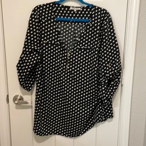 Plus sized, casual blouse